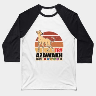 Azawakh Dog Retro Baseball T-Shirt